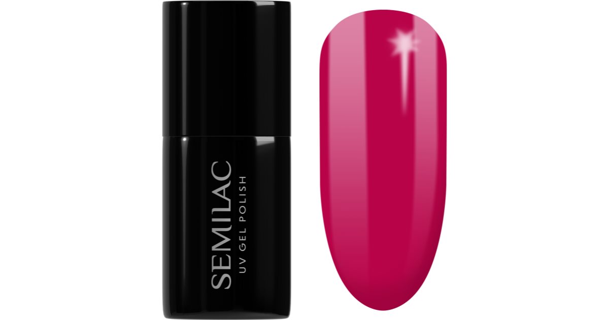 Semilac UV Hybrid Tropical Drinks gellakkfarge 103 Elegant Raspberry 7 ml