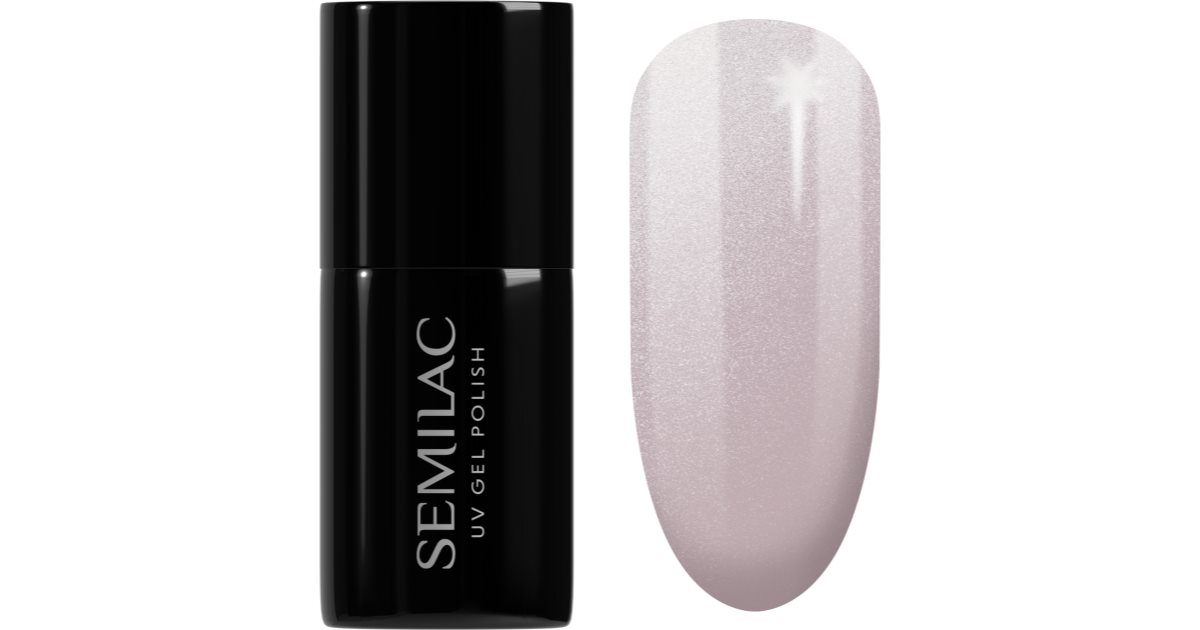 Semilac UV Hybrid Wedding Pearls gellakkfarge 236 Peach Pearl 7 ml