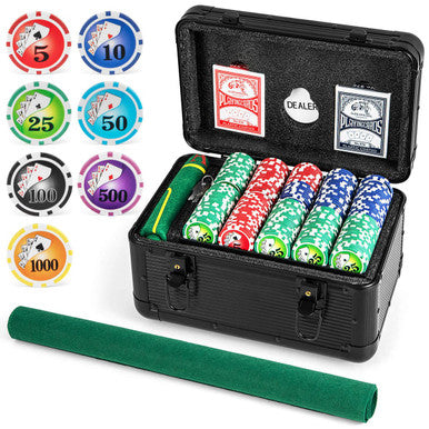 Texas Hold'em Poker Set with 600 Chips