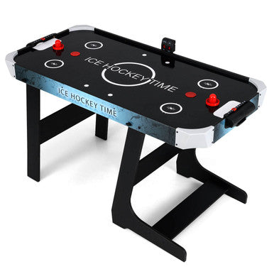 Foldable Air Hockey Table with Digital LED Scoreboard