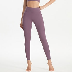 Yoga broek Yoga-legging Effen Voor Dames Volwassenen Niet-afdrukkend Yoga