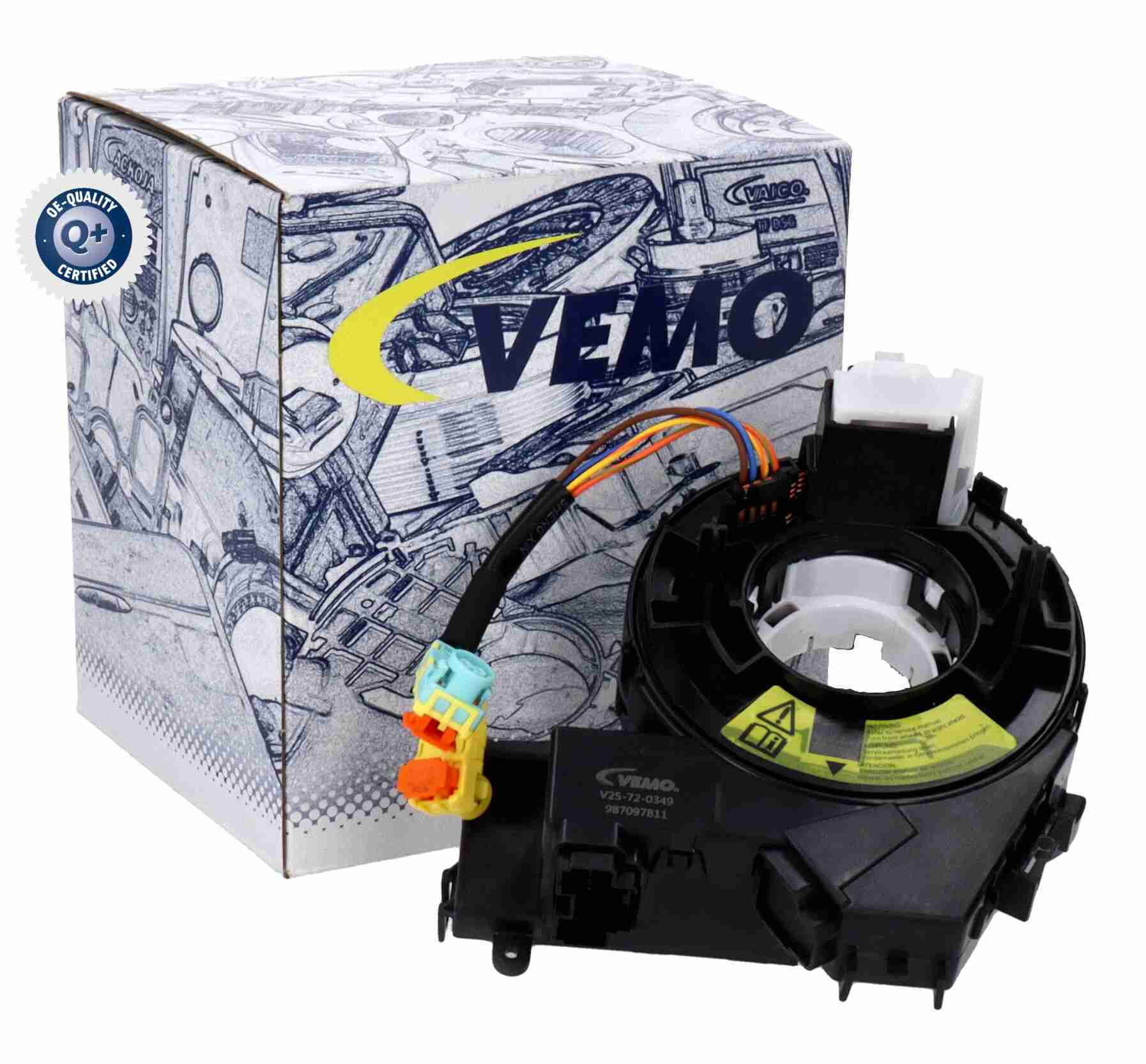 Clockspring, airbag VEMO V25-72-0349