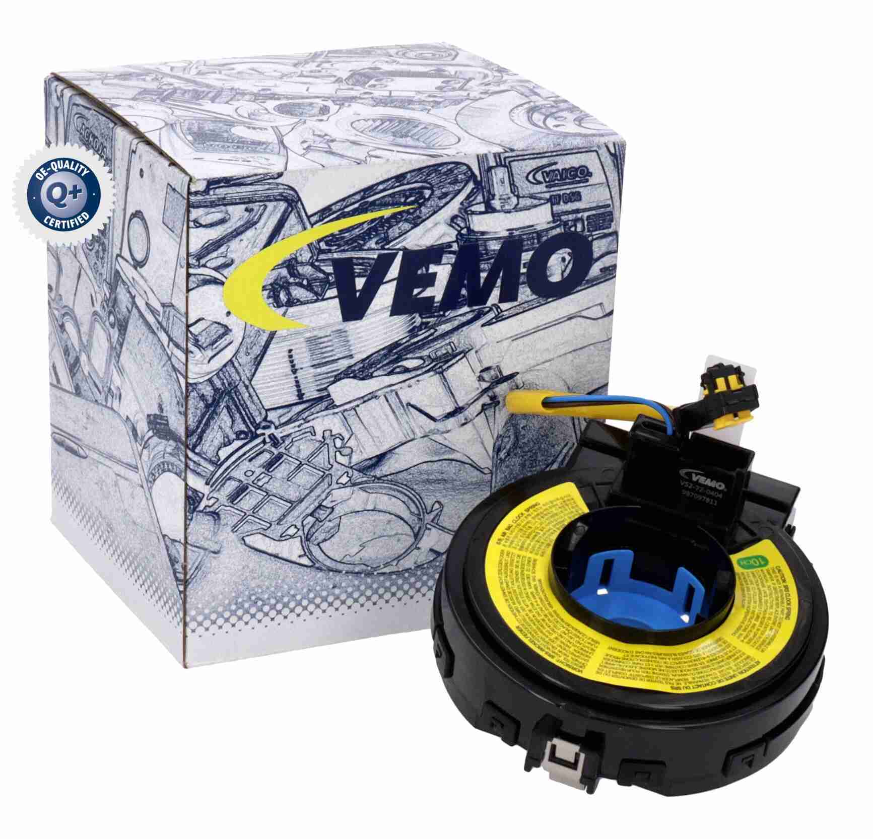 Clockspring, airbag VEMO V52-72-0404