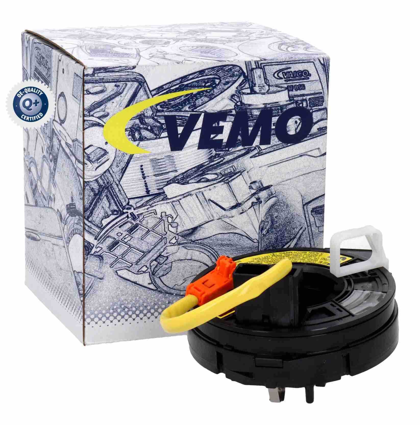 Clockspring, airbag VEMO V70-72-0516