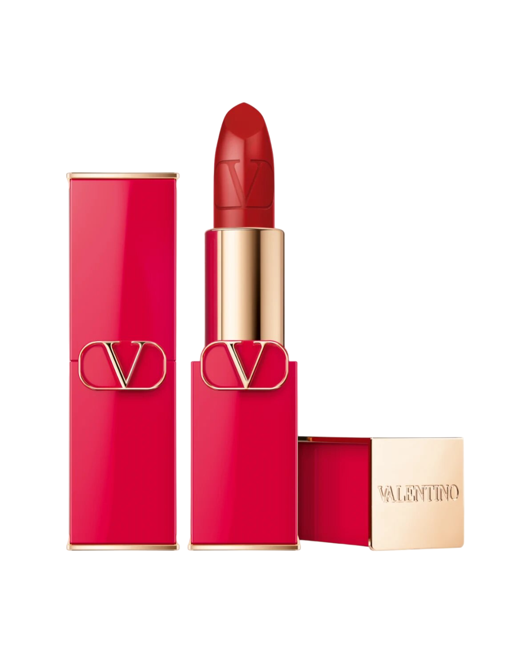 Valentino Red Satin Finish Cream Lipstick 217A Genopfyldelig 3,5g