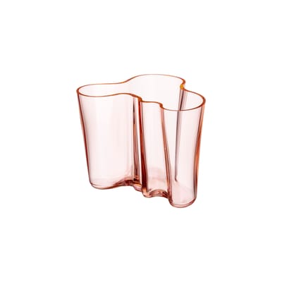 Iittala - Vase Aalto - Rose - Verre soufflé bouche - Designer Alvar Aalto