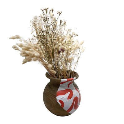 Clémentine Chambon - Vase - Multicolore - Bois exotique - Designer Clémentine Chambon