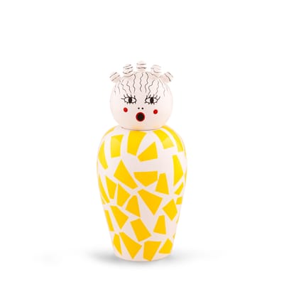 Seletti - Vase Canopie - Jaune - Porcelaine peinte - Designer Elena Cutolo