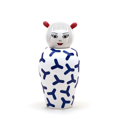 Seletti - Vase Canopie - Bleu - Porcelaine - Designer Elena Cutolo