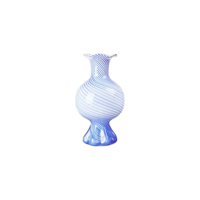 BROSTE COPENHAGEN - Vase Mella - Bleu - Verre soufflé bouche