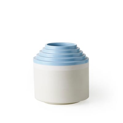 Bitossi Home - Vase Projet Memphis - Bleu - Céramique - Designer Ettore Sottsass