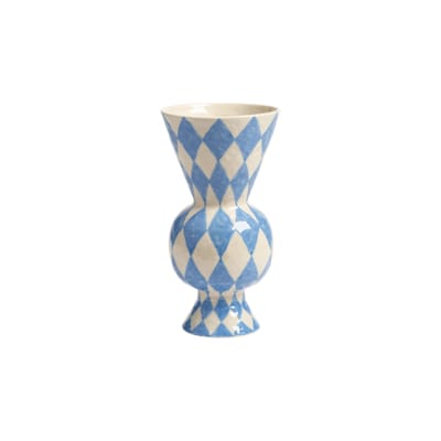 & klevering - Vase Rhombic - Bleu - Grès