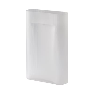 Muuto - Vase Ridge - Blanc - Verre dépoli soufflé bouche - Designer Studio Kaksikko