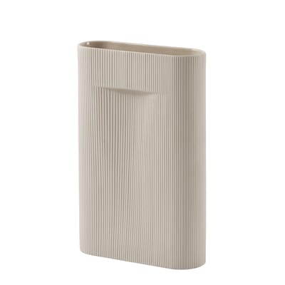 Muuto - Vase Ridge - Beige - Faïence - Designer Studio Kaksikko