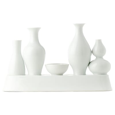 Pols Potten - Vase Vase - Blanc - Porcelaine vernie - Designer Norman Trapman