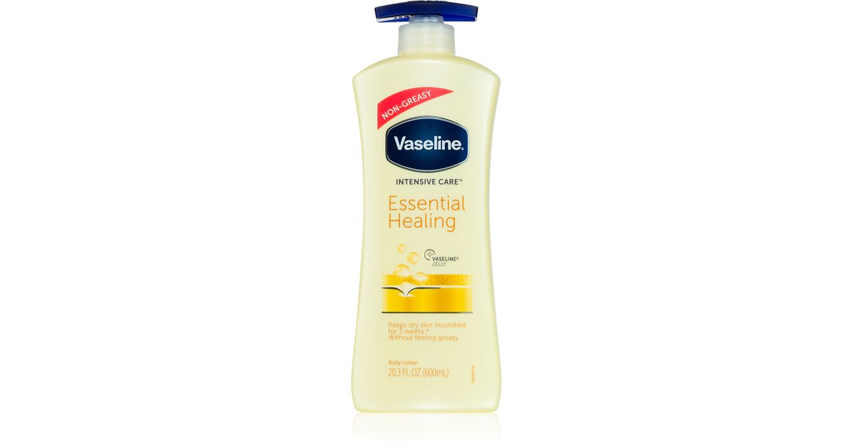 Vaseline Essential Healing Body Milk för intensivvård - 600ml