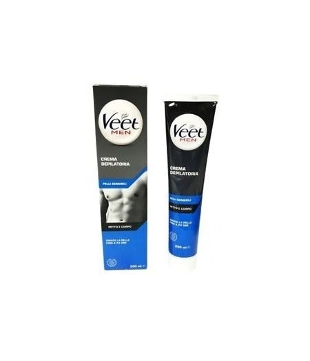 Veet Veet Body and Chest Hair Removal Cream for Sensitive Skin 200ml for Men