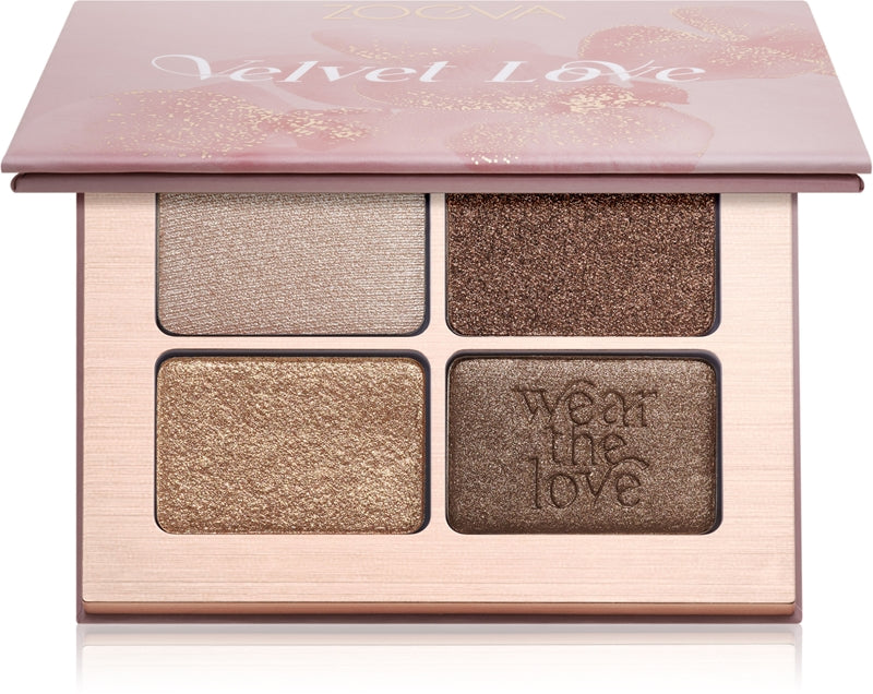 ZOEVA Velvet Love Quad Lidschattenpalette Bronze Espresso 4×1,5g