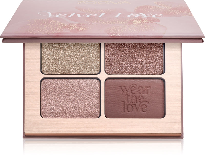 ZOEVA Velvet Paleta cieni do powiek Love Quad Eyeshadow Palette Color Purple Haze Eyes 4×1,5 g