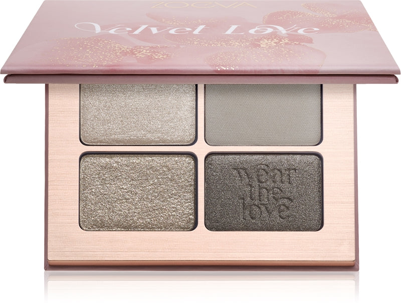 ZOEVA Velvet Love Quad Lidschattenpalette Farbe Smoky Sultry Eyes 4×1,5 g