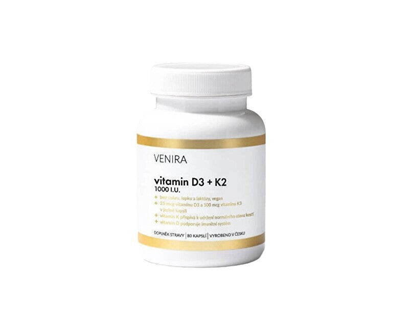Venira Vitamina D3 + K2 80 capsule