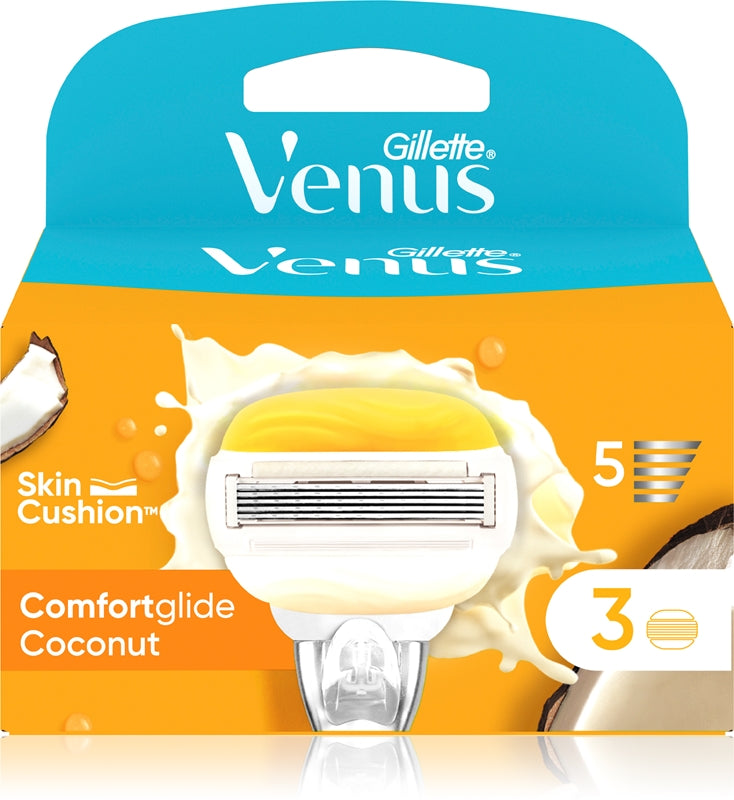 Gillette Venus Olay Coconut ComfortGlide erstatningsblader, 3 deler