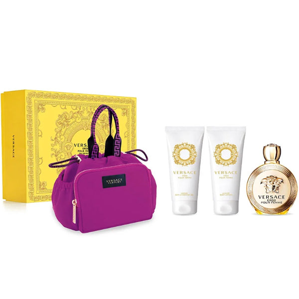 Versace Eros for women - EDP 100 ml + shower gel 100 ml + body lotion 100 ml + cosmetic bag