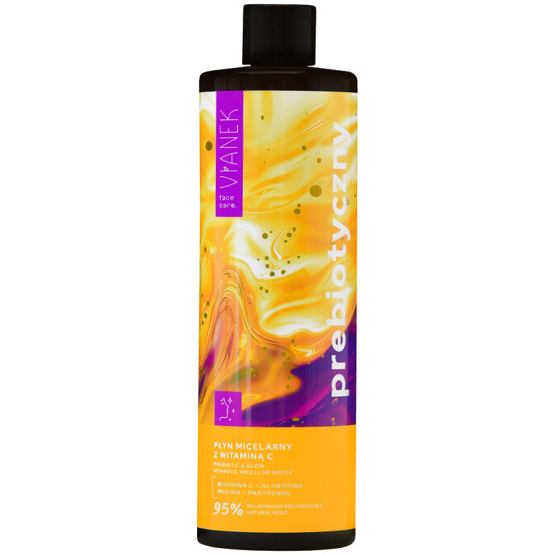 Limpiador facial micelar prebiótico Vianek con vitamina C (400 ml)