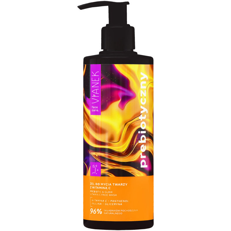 Gel nettoyant visage prébiotique à la vitamine C Vianek 300 ml
