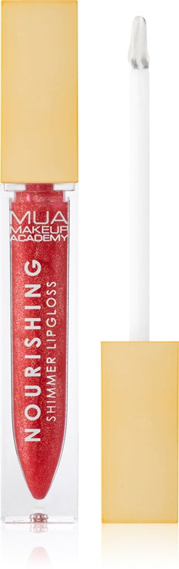 MUA Makeup Academy Virtual Glow nærende lipgloss til una Lys glansfarve Metaversal Coral 6,5 ml
