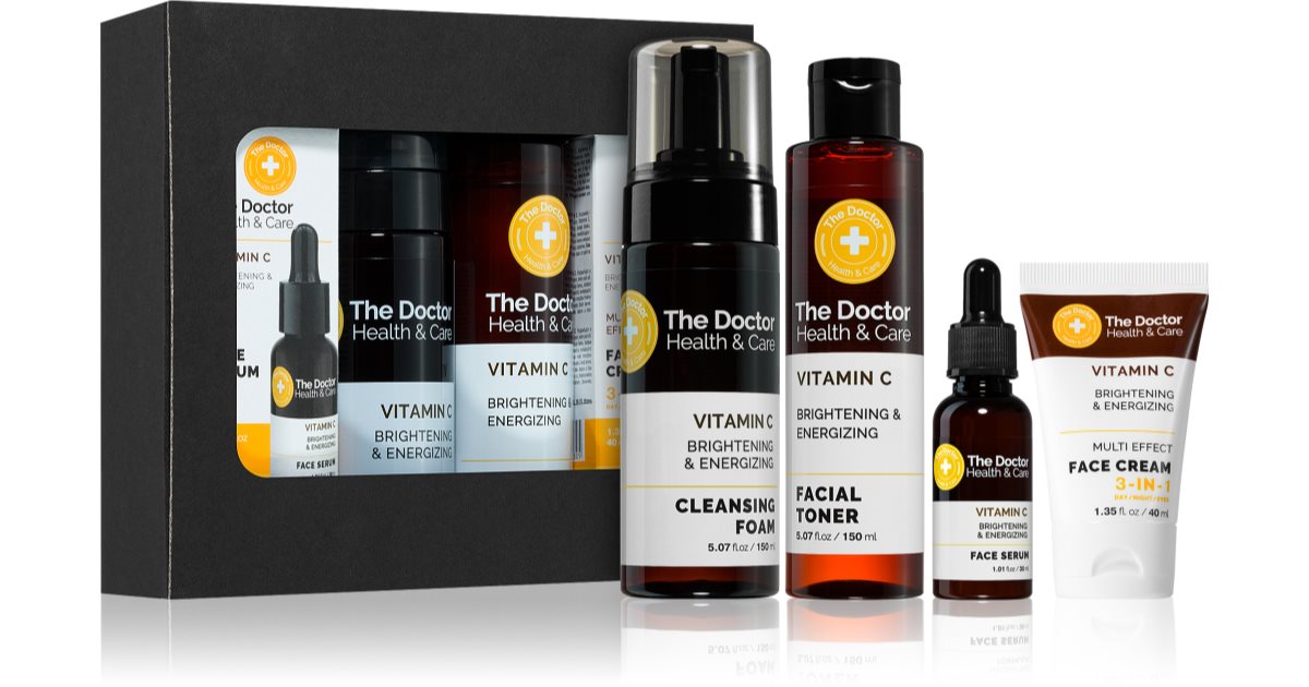 The Doctor Coffret cadeau soin du visage à la vitamine C 4 pièces
