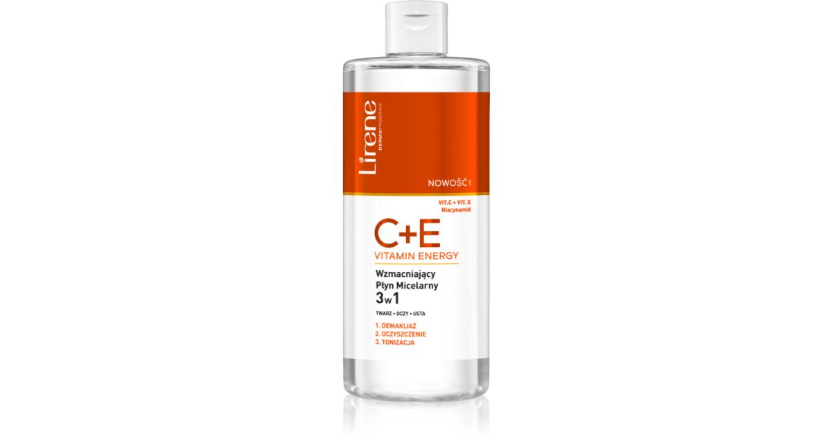 Lirene Eau micellaire 3 en 1 Vitamine C+E aux vitamines C et E 400 ml