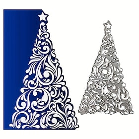 Scrapbooking Christmas Tree Card Making Album Edge Cutting Die Embossing EmbossingDIY Materials