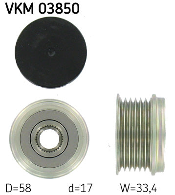 Alternator Freewheel Clutch SKF VKM 03850