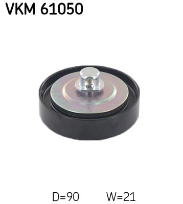 Deflection-Guide Pulley, v-ribbed belt SKF VKM 61050