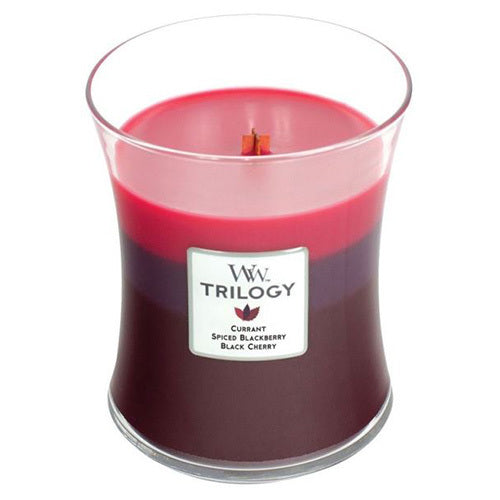 Woodwick Duftkerzenglas Trilogy Sonnengereifte Beeren 275g