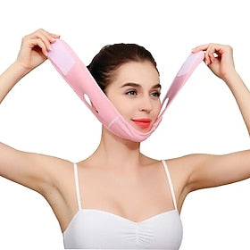 redutor de queixo duplo reutilizável em forma de v máscara facial reafirmante máscara facial anti-rugas máscara facial para levantar o queixo cinto de levantam