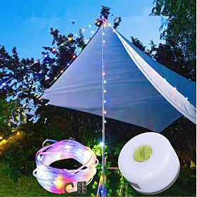 10m led carretel luzes da corda luz de acampamento ao ar livre usb lâmpada reciclável led atmosfera luz para jardim tenda decoração do quarto