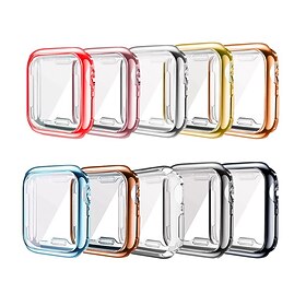 10 Pack Watch Case with Screen Protector Compatible with Apple Watch Series 6 5 4 SE 44mm - Series 3 2 1 42mm - Series 3 2 1 38mm - SE, Series 6-5-4 40mm Scrat