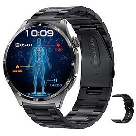 2024 neue 1,43-Zoll-AMOLED-Voll-Touchscreen-Blutzucker-Smartwatch, EKG-Überwachung, Blutdruck, Körpertemperatur, Smartwatch für Männer, IP67, wasserdichter Fit