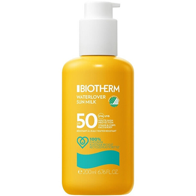 Biotherm Waterlover Mleczko do opalania twarzy i ciała SPF 50 200 ml