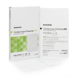 McKesson Wound Contact Layer Dressing, 4" x 7.2", 10 Each - Box