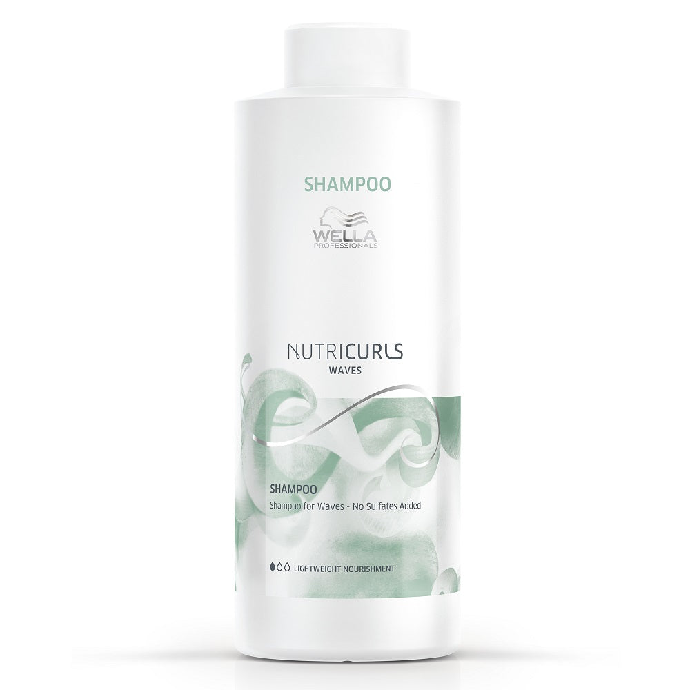 Wella Professionals, Nutricurls Waves, Sulphate Free, Hair Shampoo, Nourishing, 1000ml
