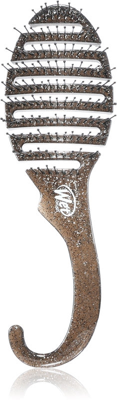 Glittersvart duschhårborste (Dusch Detangler)