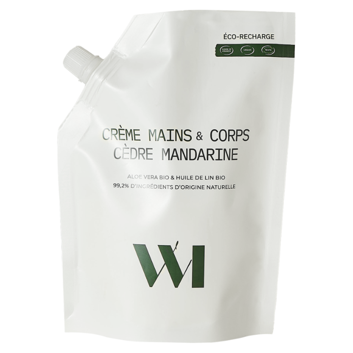 Crema de manos y cuerpo WhatMatters Cedar & Mandarin BIO ECO-recarga 500ml