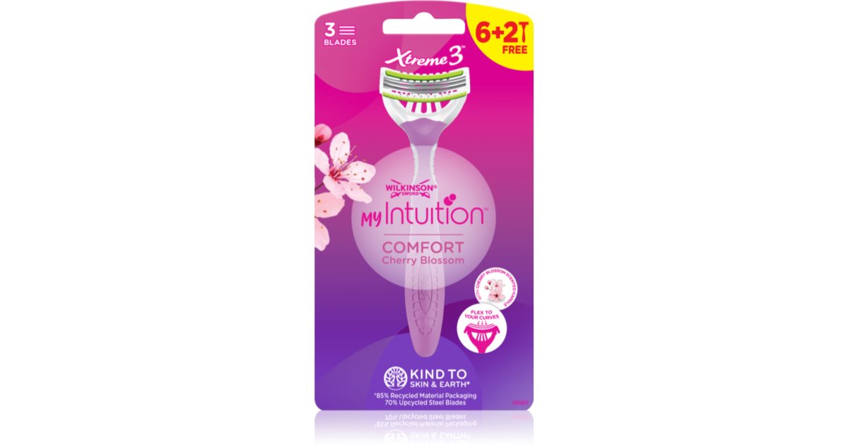 Wilkinson Xtreme 3 My Intuition Comfort - Rasoir jetable pour femme 8 pcs
