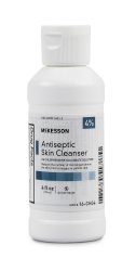 McKesson Antiseptic Skin Cleanser, 4 oz Flip Top Bottle, 48 Each - Case