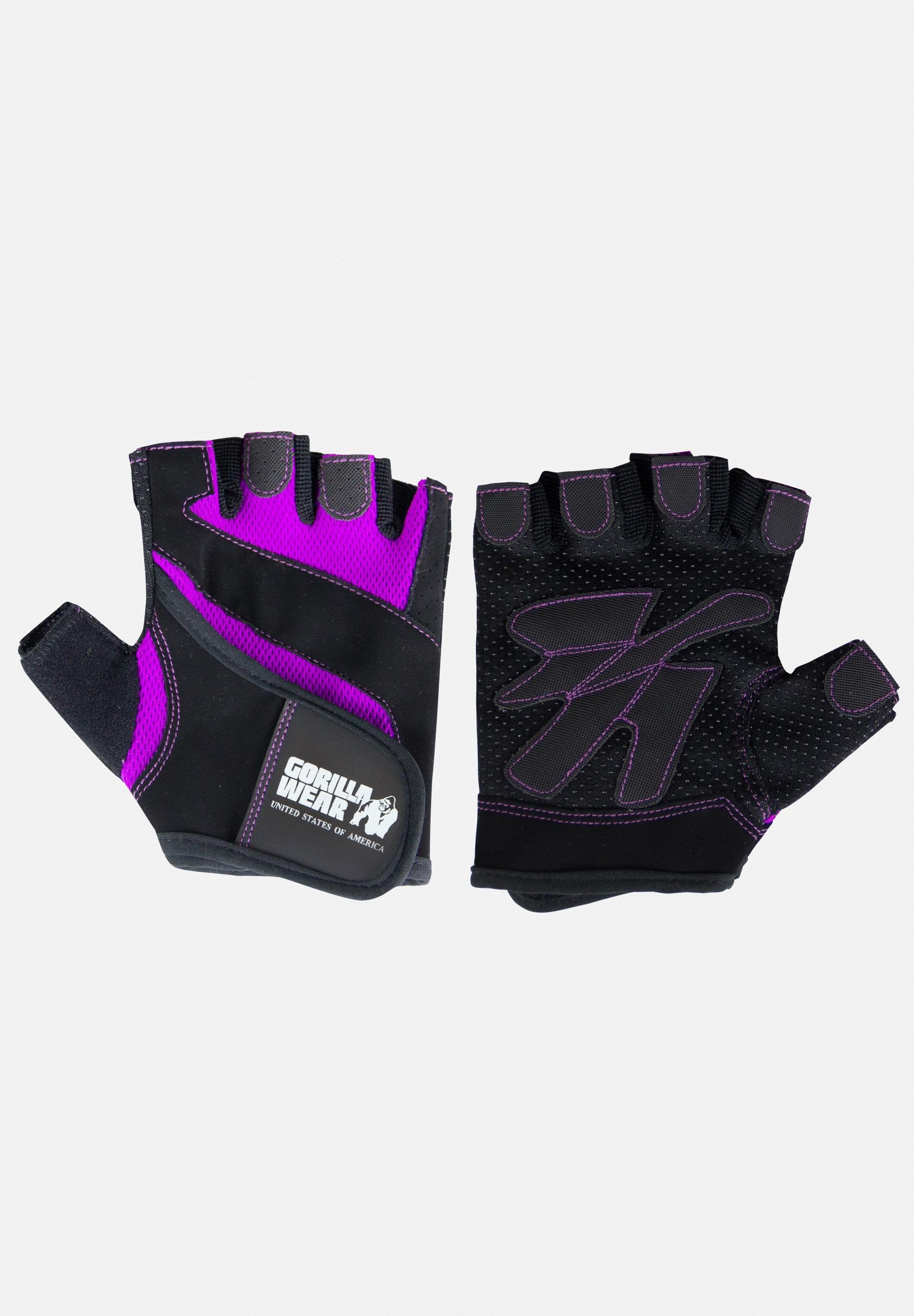 Women's Fitness Gloves - Black-Purple - S
