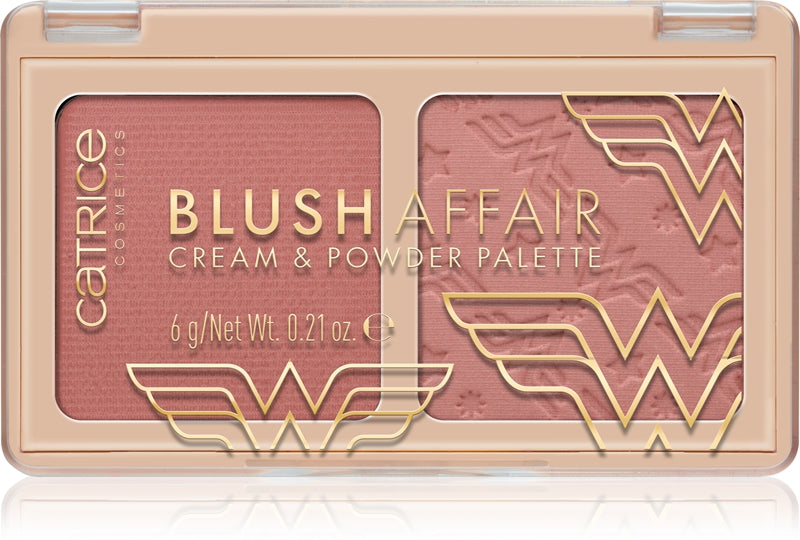 Catrice Wonder Woman-duon blush färg 020 Kraftfullt tillsammans 6 g