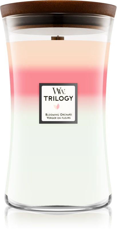 Woodwick Blühender Obstgarten Trilogy Vase (Blühender Obstgarten) – 609,0 g